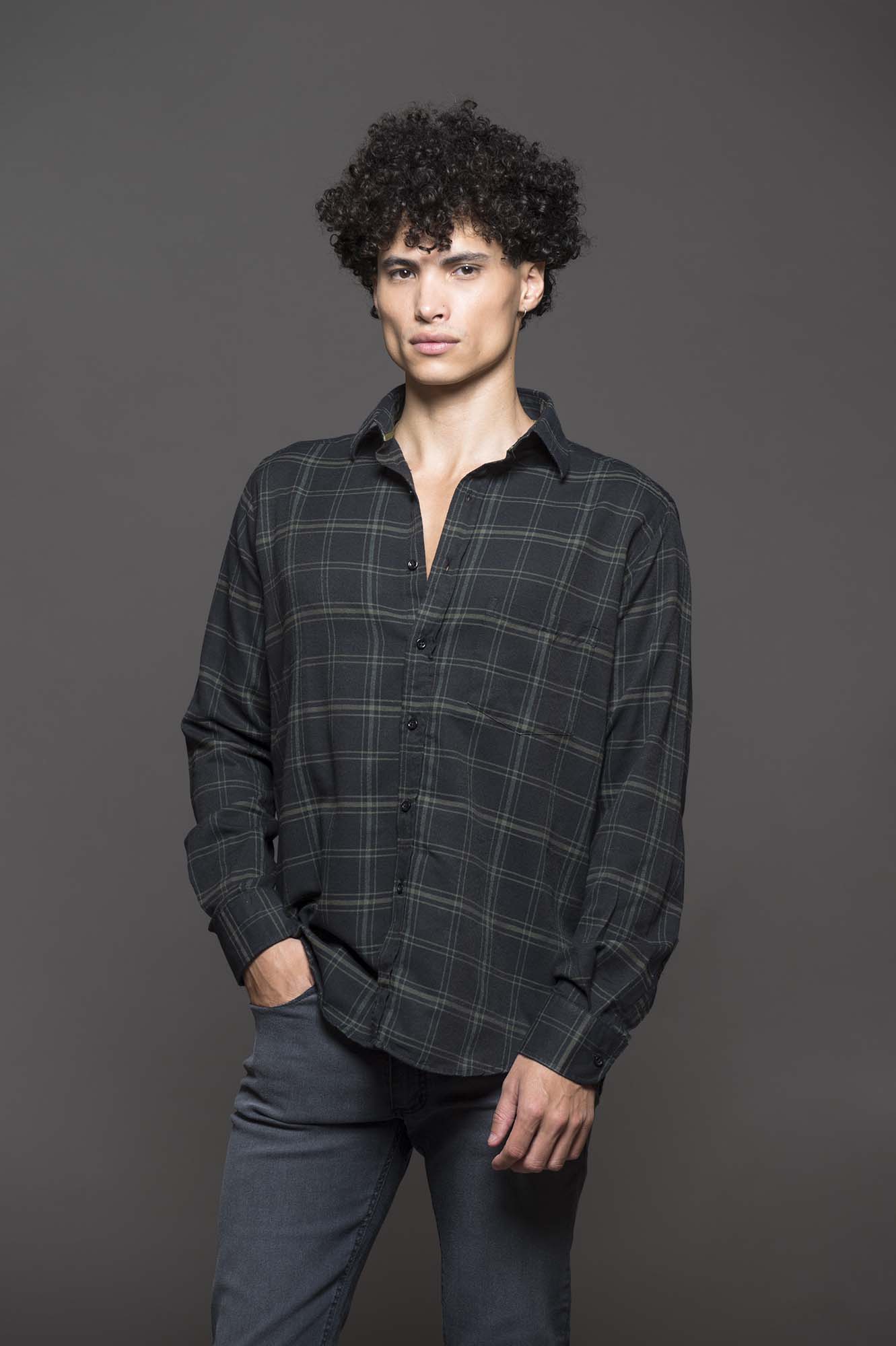 6604VIYMLNE - CAMISA RANDALL LEÑSP NEGRO